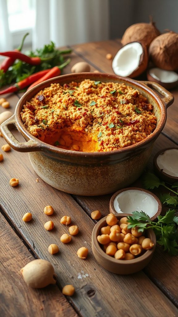 coconut curry sweet potato casserole coconut curry sweet potato casserole