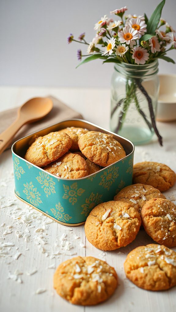 coconut flavored butter cookies