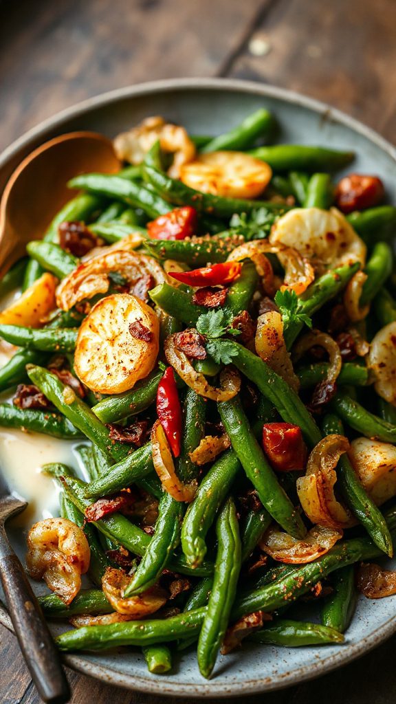 coconut green bean side dish