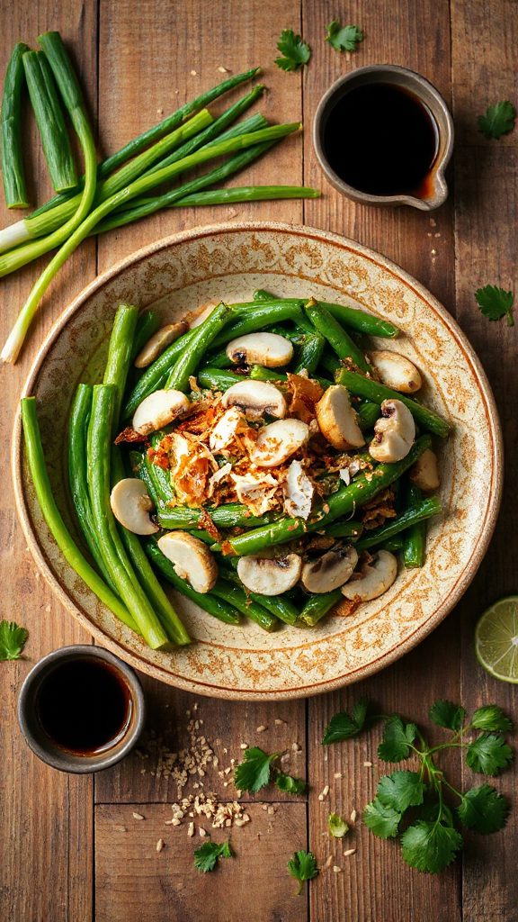 coconut infused green bean casserole