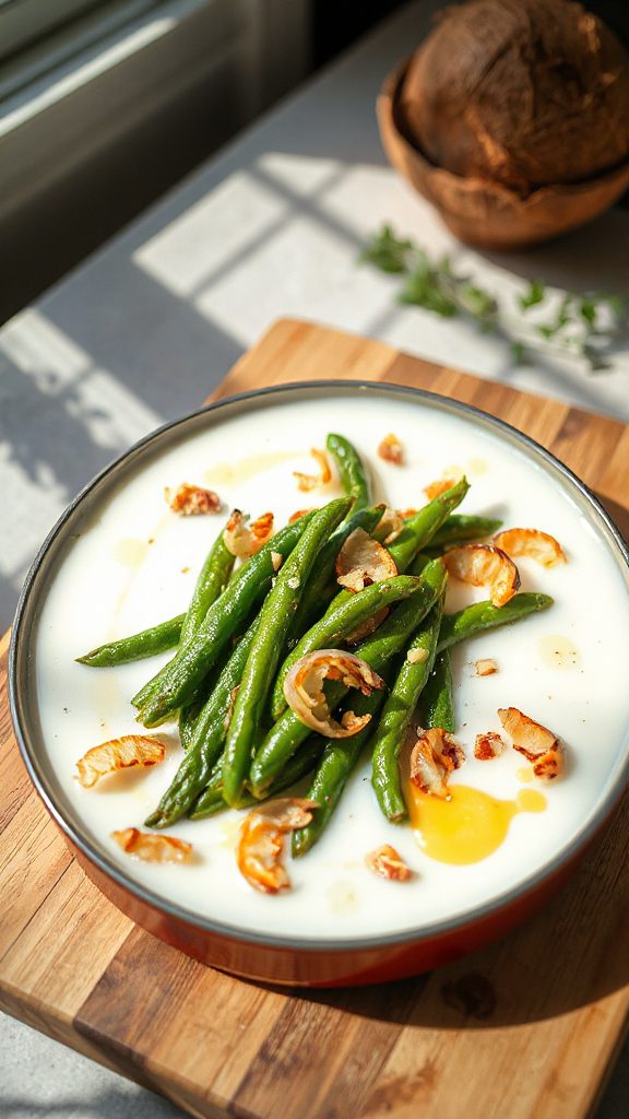 coconut milk green beans recipe