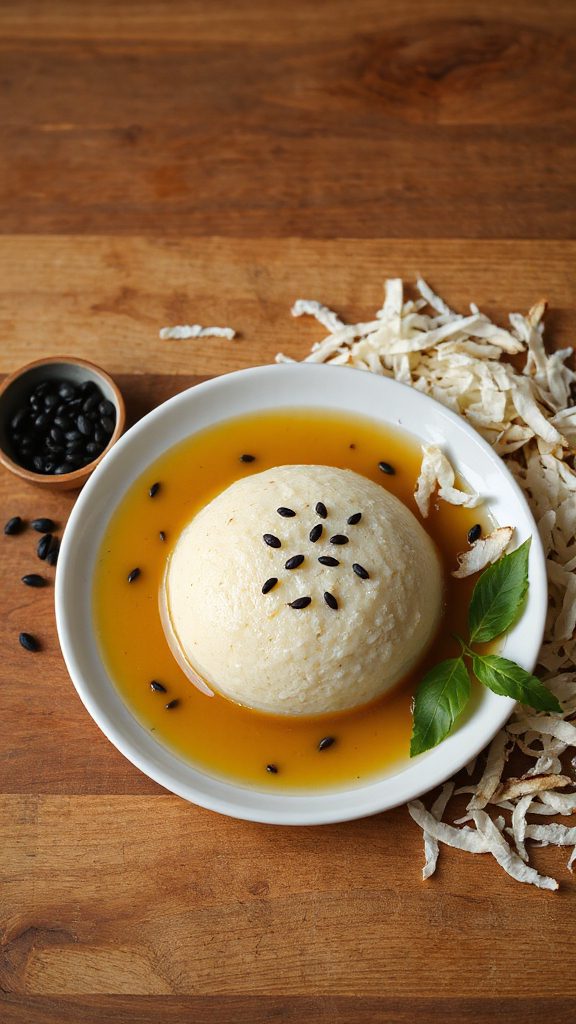 coconut mustard seed dessert