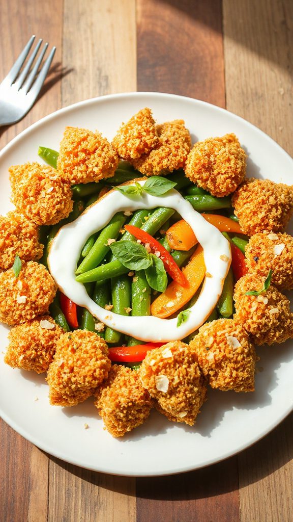 coconut panko green bean casserole