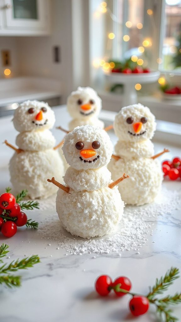 coconut snowmen holiday treats coconut snowmen holiday treats