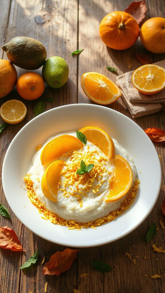 coconut yuzu rice pudding