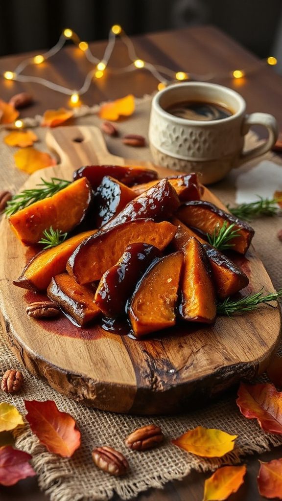 coffee glazed sweet potato delight