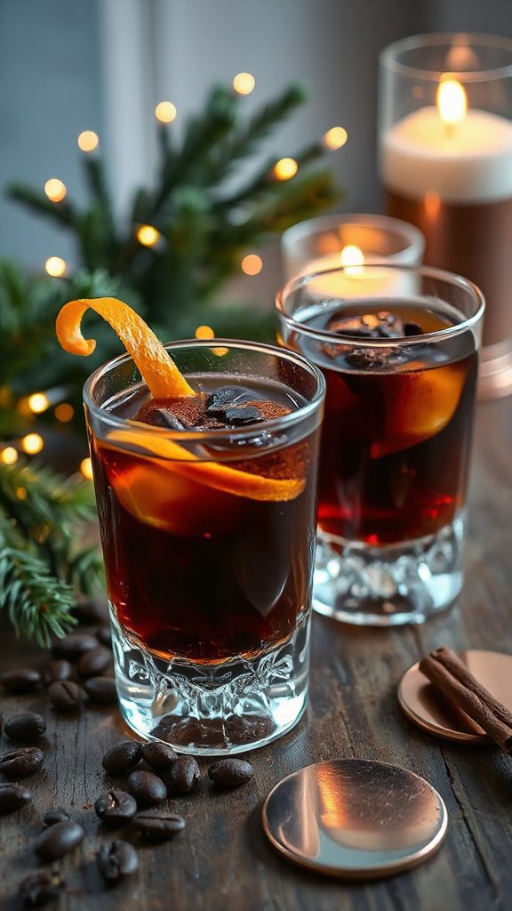 coffee infused whiskey cocktail