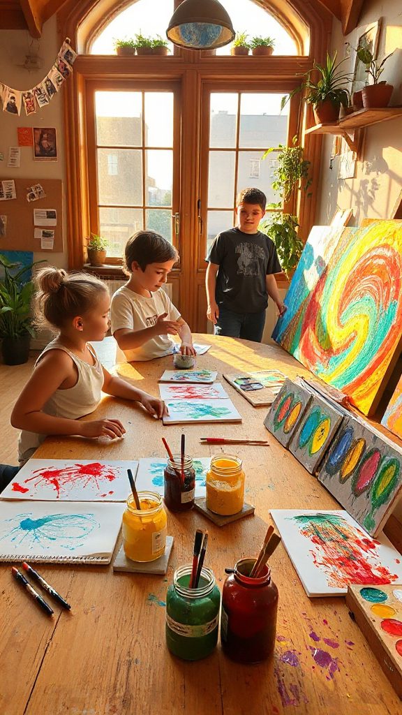 collaborative art project creation