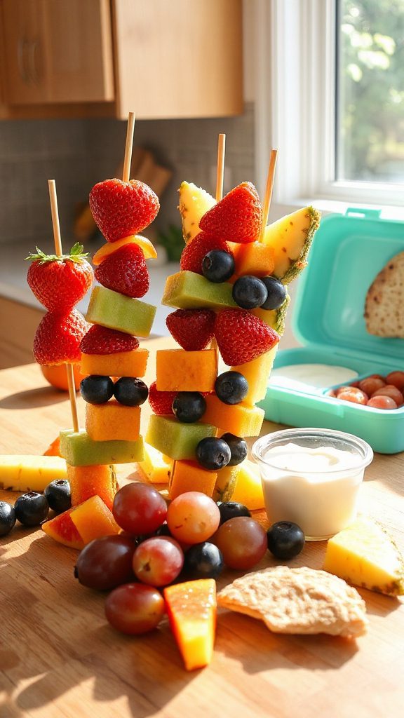 colorful and nutritious skewers