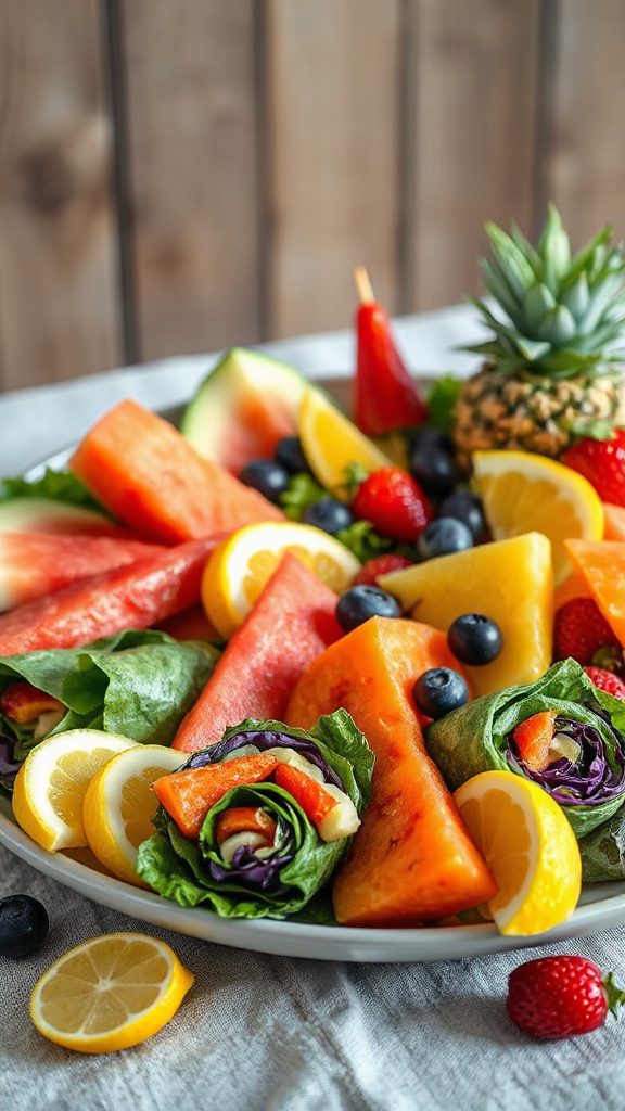 colorful and nutritious wraps