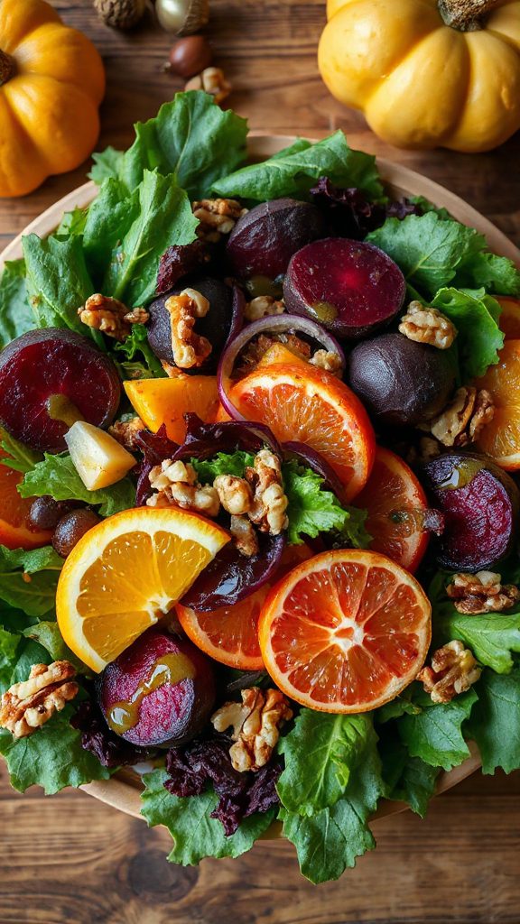 colorful autumn salad recipe