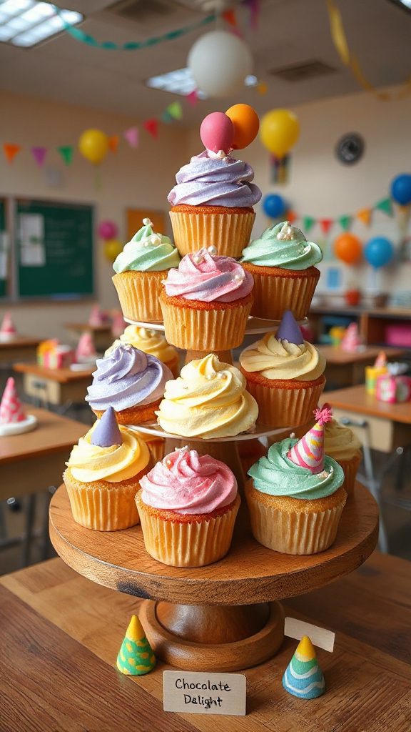 colorful birthday cupcake recipe