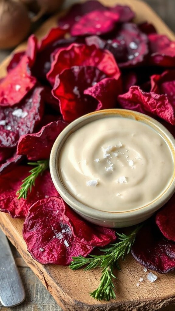 colorful crunchy beet chips colorful crunchy beet chips