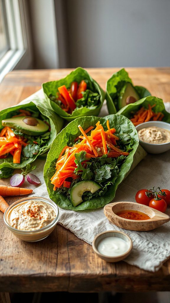 colorful customizable veggie wraps