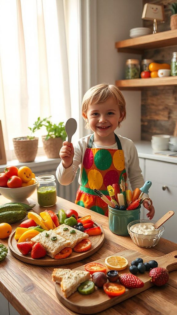 colorful fruit skewers fun