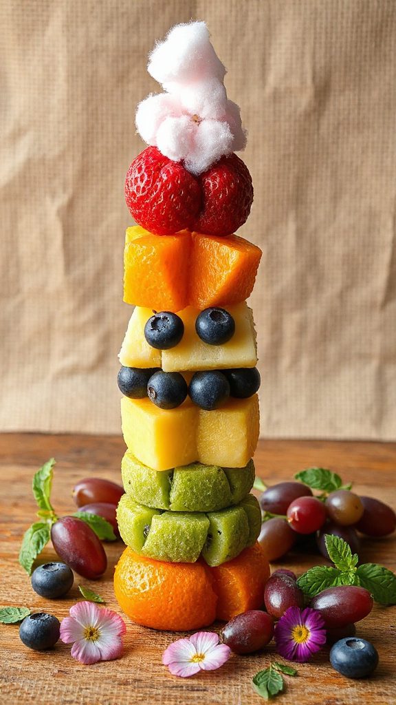 colorful fruit skewers recipe