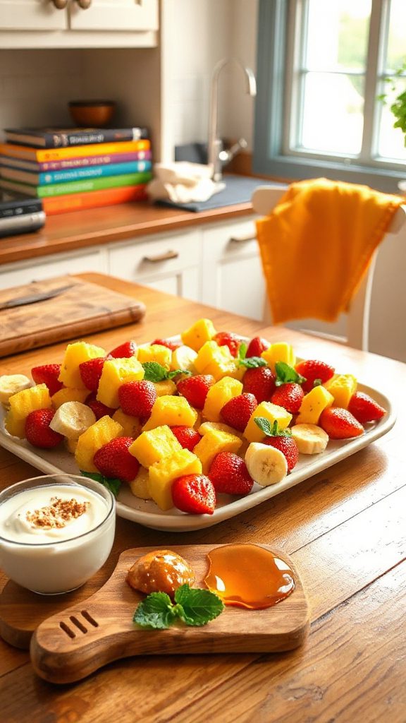 colorful fruit skewers recipe
