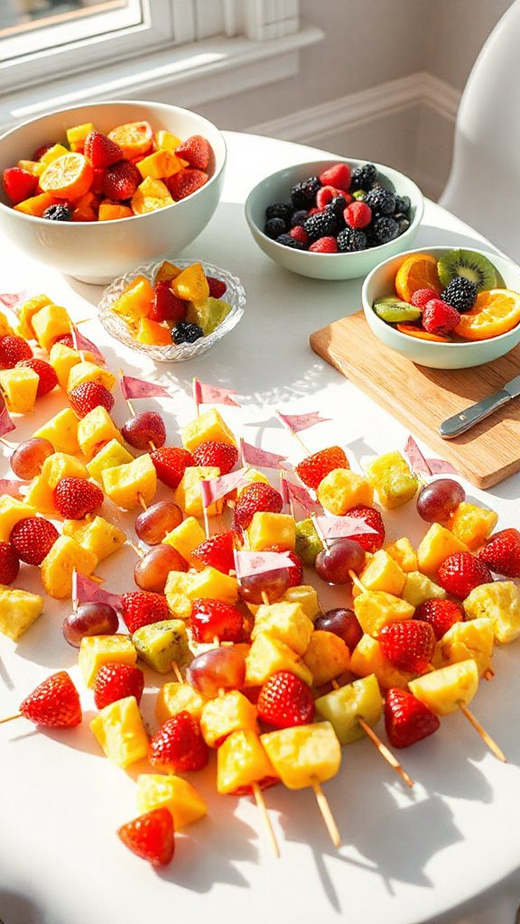 colorful fruit snack kabobs colorful fruit snack kabobs
