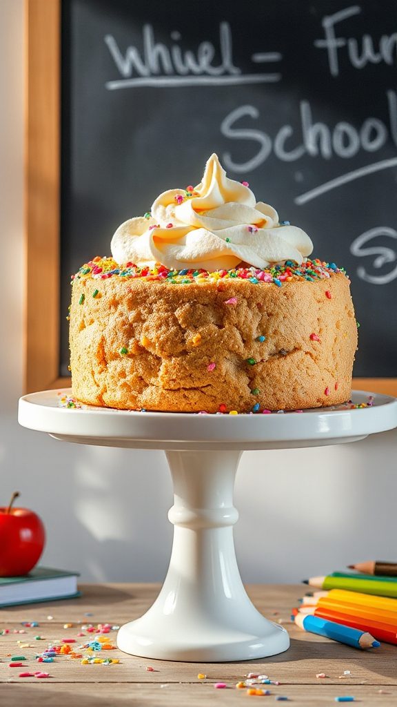 colorful funfetti cookie cake