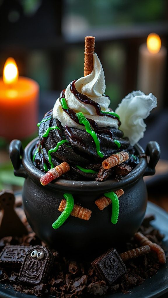 colorful halloween dessert delight