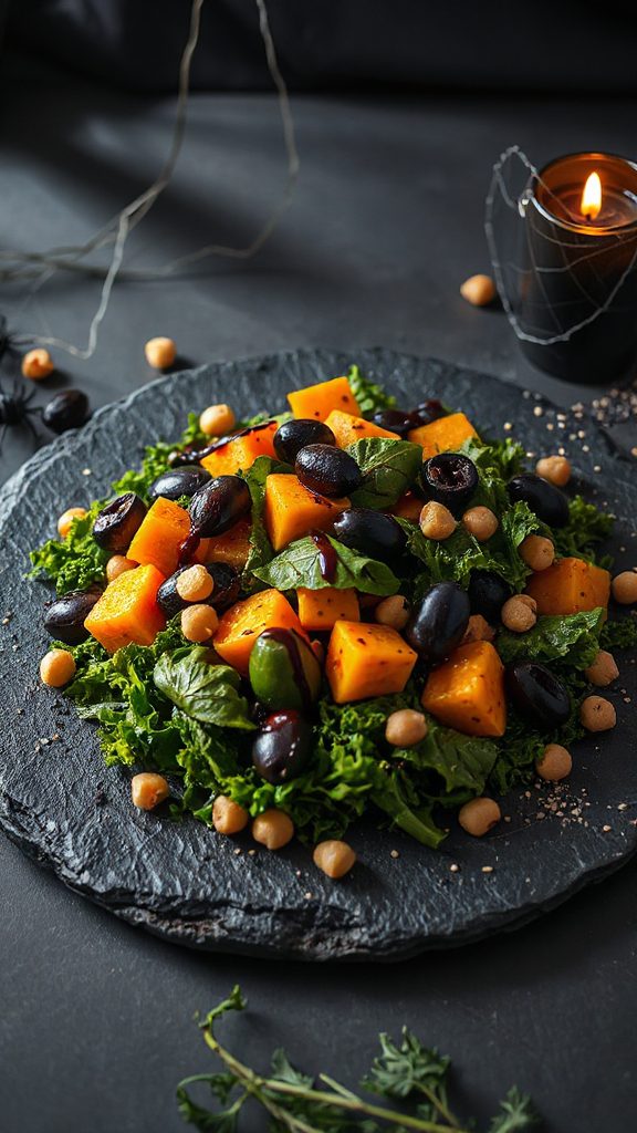 colorful halloween salad delight