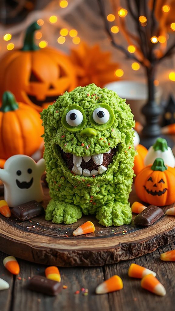 colorful halloween snack treats