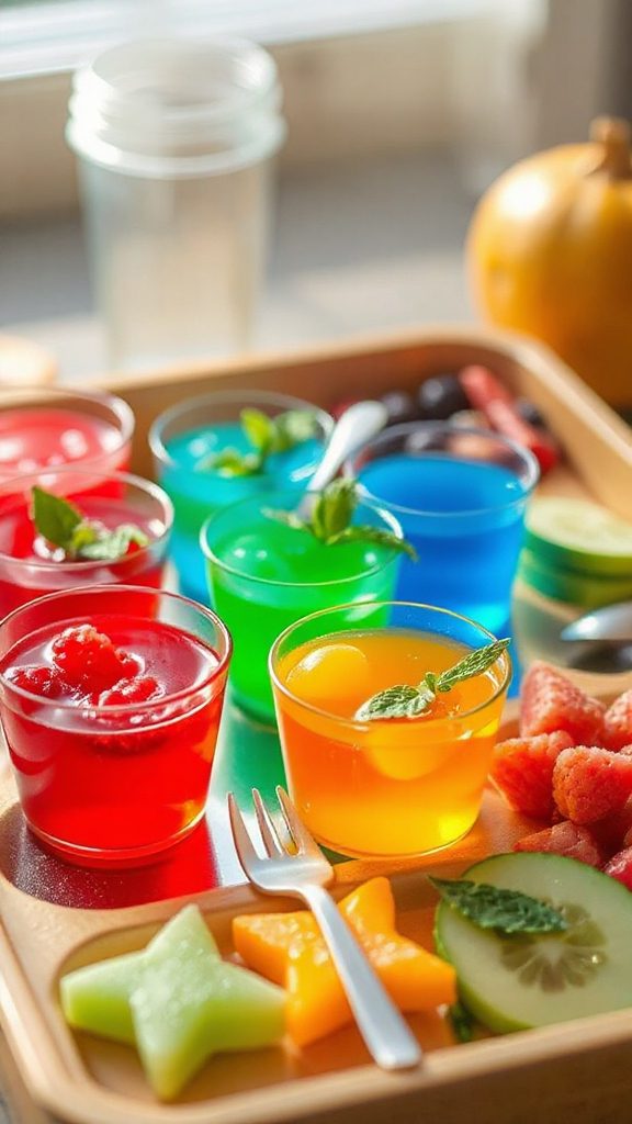 colorful jelly fruit cups colorful jelly fruit cups