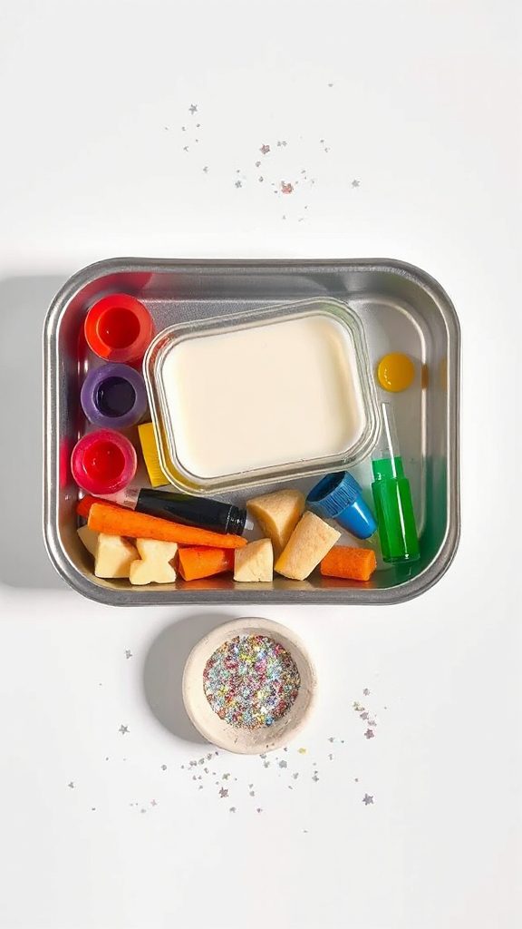 colorful milk chemical reaction