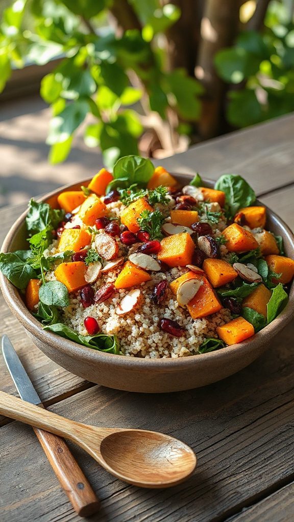 colorful nutritious autumn salad