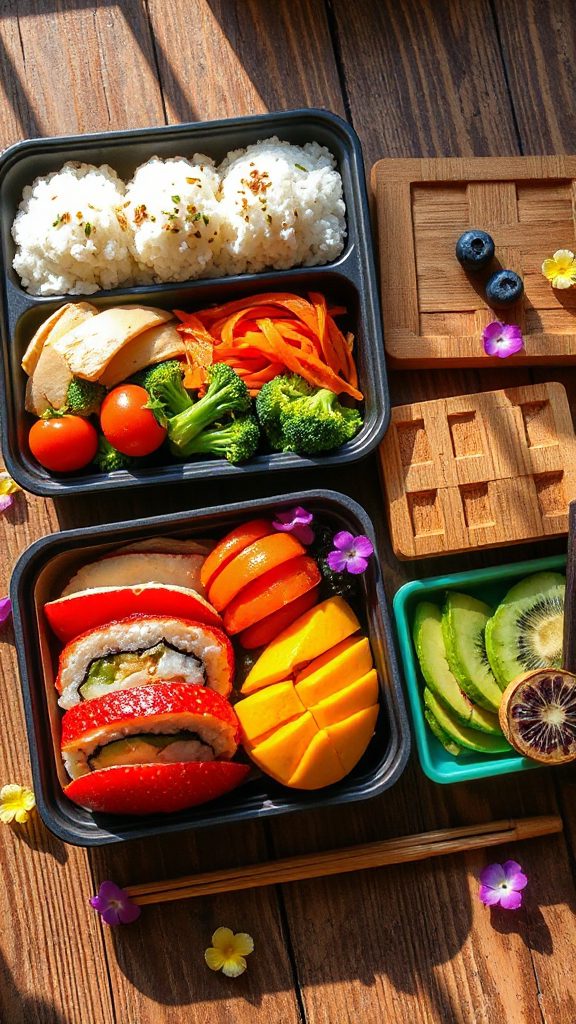 colorful nutritious customized bento
