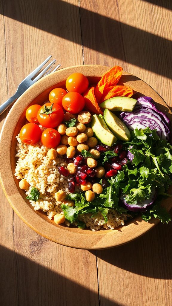 colorful nutritious grain bowl