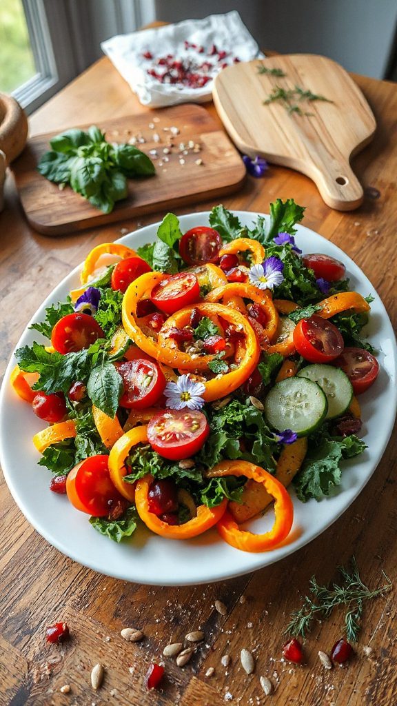 colorful nutritious salad artistry
