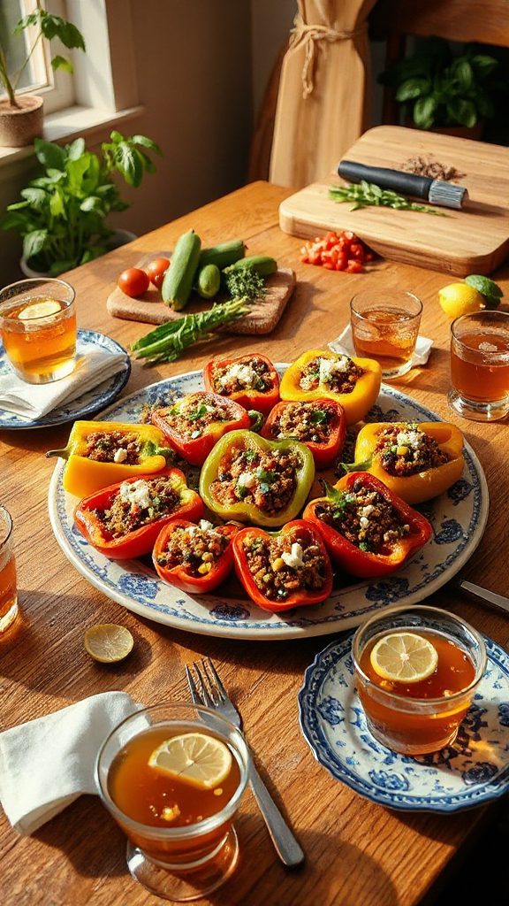 colorful nutritious stuffed peppers colorful nutritious stuffed peppers