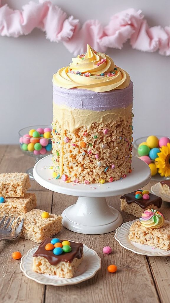 colorful rice krispie treats