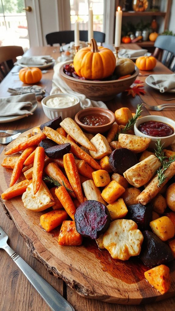 colorful roasted root medley