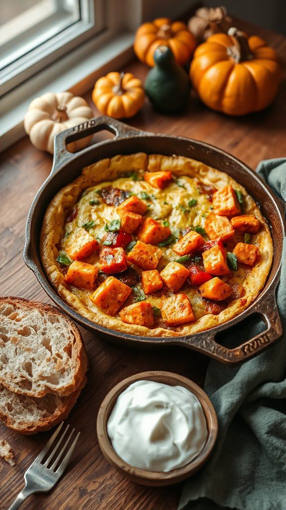 colorful sweet potato frittata colorful sweet potato frittata