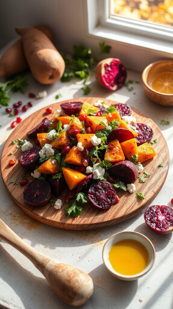 colorful sweet potato salad
