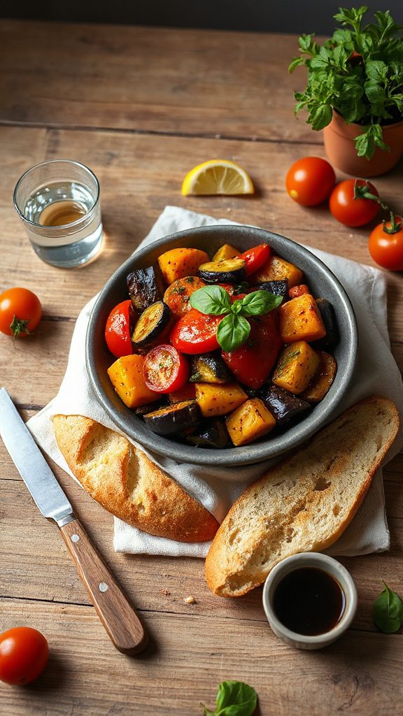 colorful vegetable medley dish
