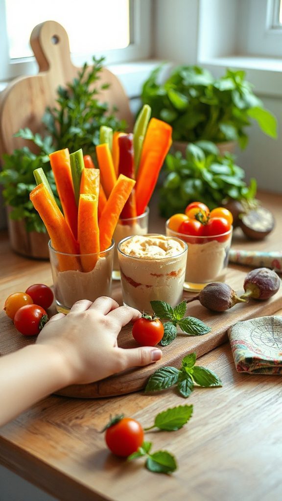 colorful veggie snack cups colorful veggie snack cups