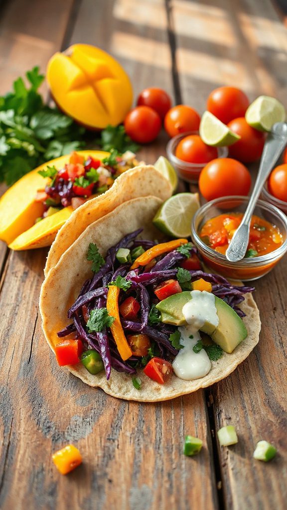 colorful veggie taco delight colorful veggie taco delight