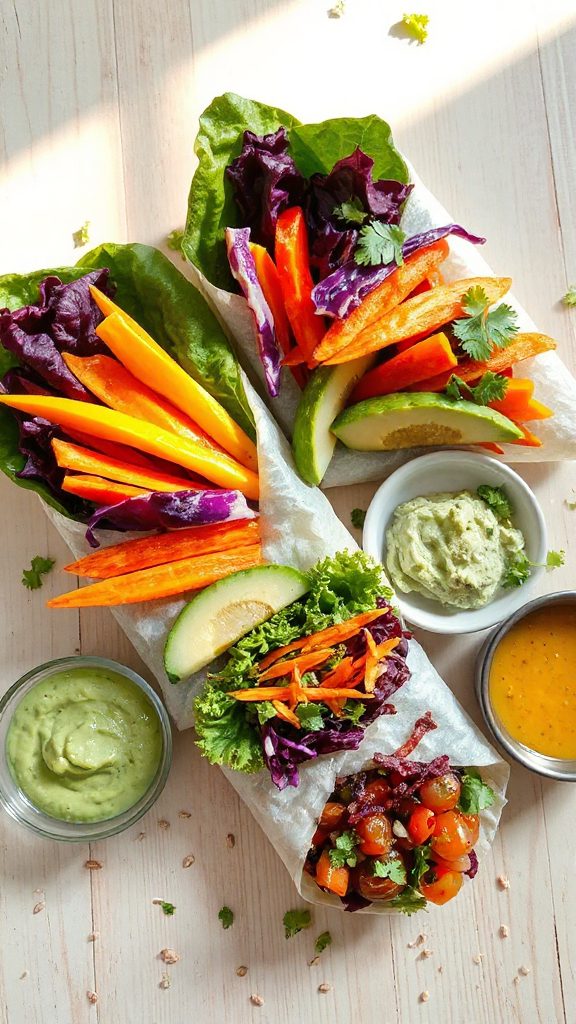 colorful veggie wraps recipe