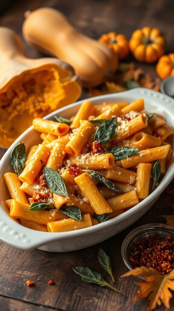 comforting butternut squash pasta