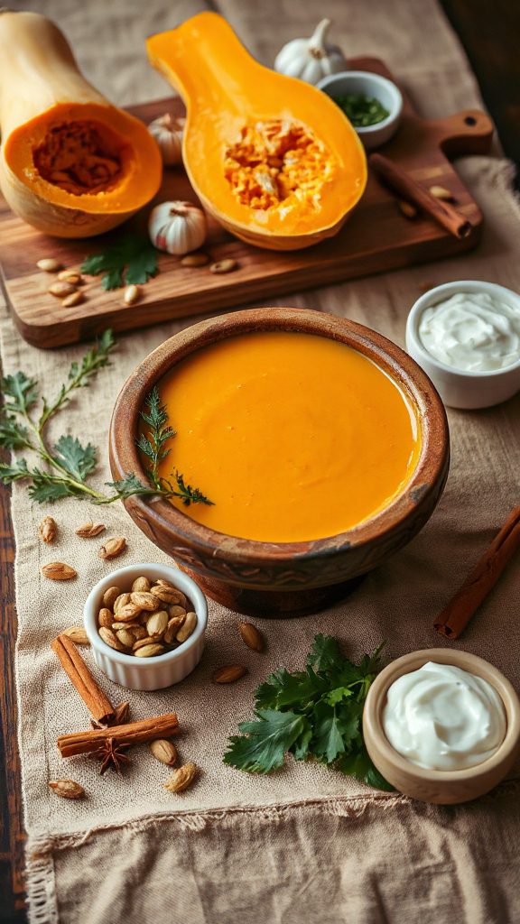 comforting butternut squash soup