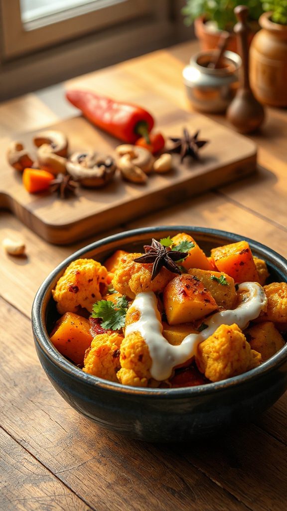 comforting cauliflower potato curry