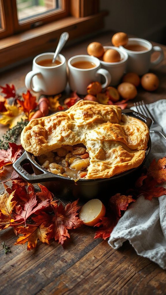 comforting chicken pot pie