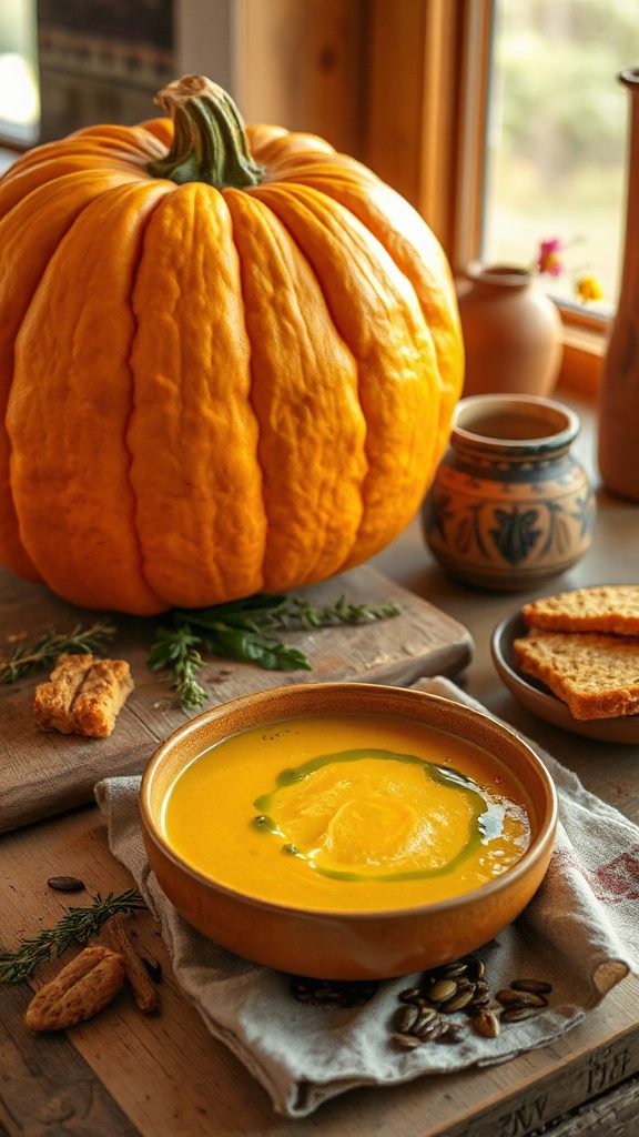 comforting creamy pumpkin soup