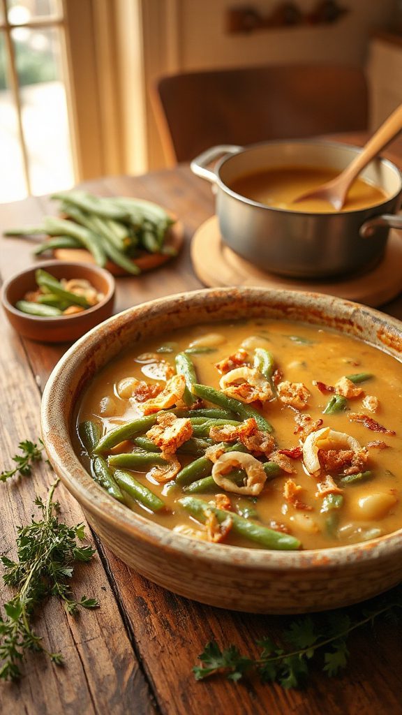 comforting green bean casserole