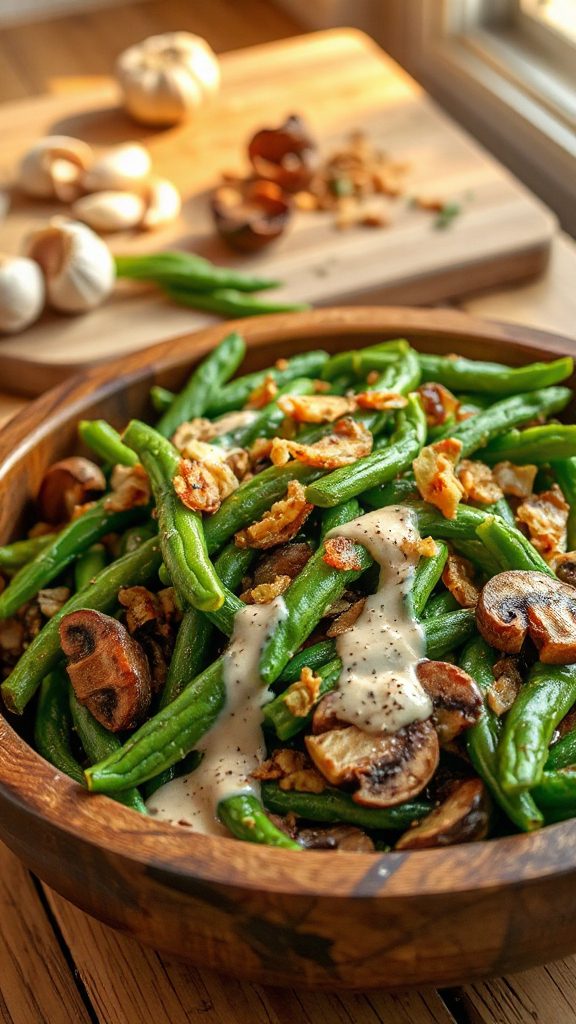 comforting green bean stir fry