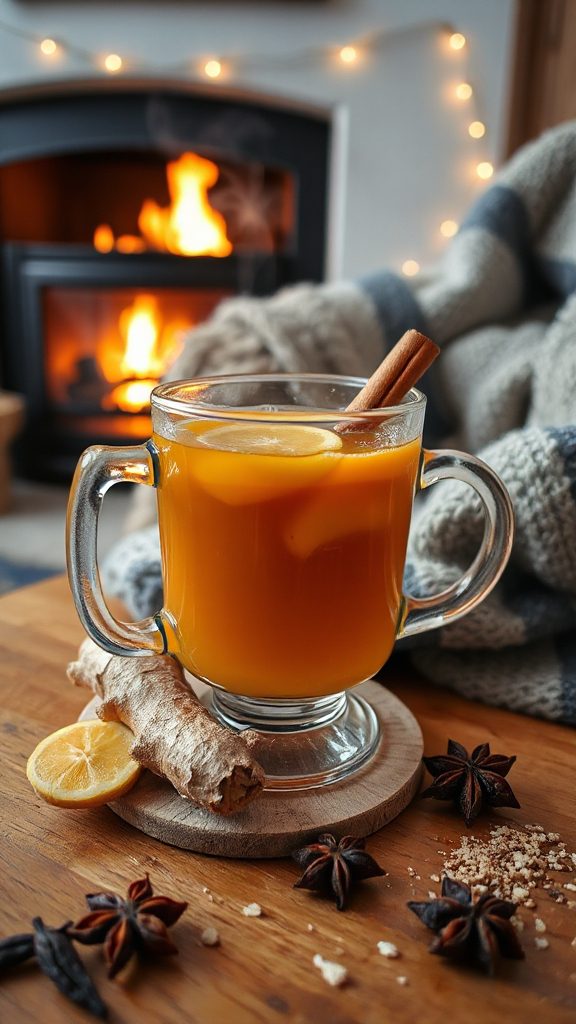 comforting hot ginger toddy