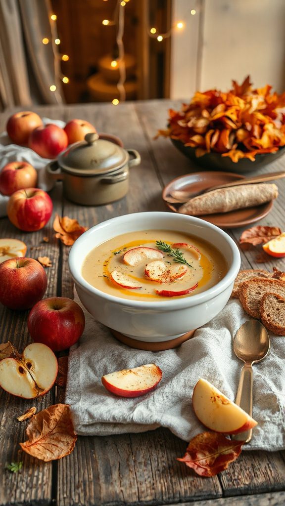 comforting spiced apple chowder